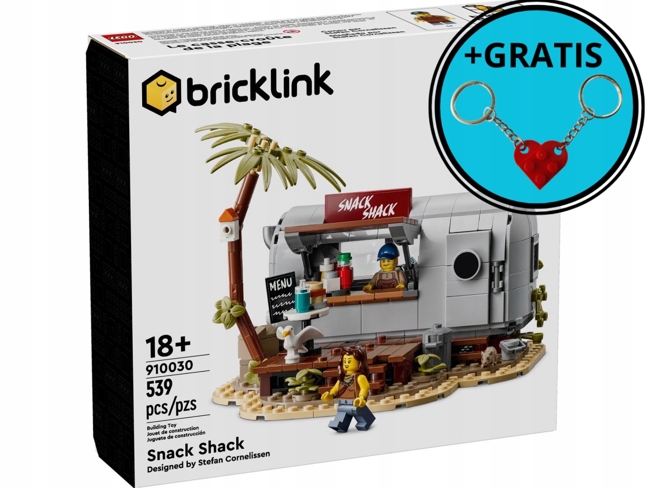 LEGO Bricklink 910030 Snack Shack + 2 x brelok LEGO - GRATIS