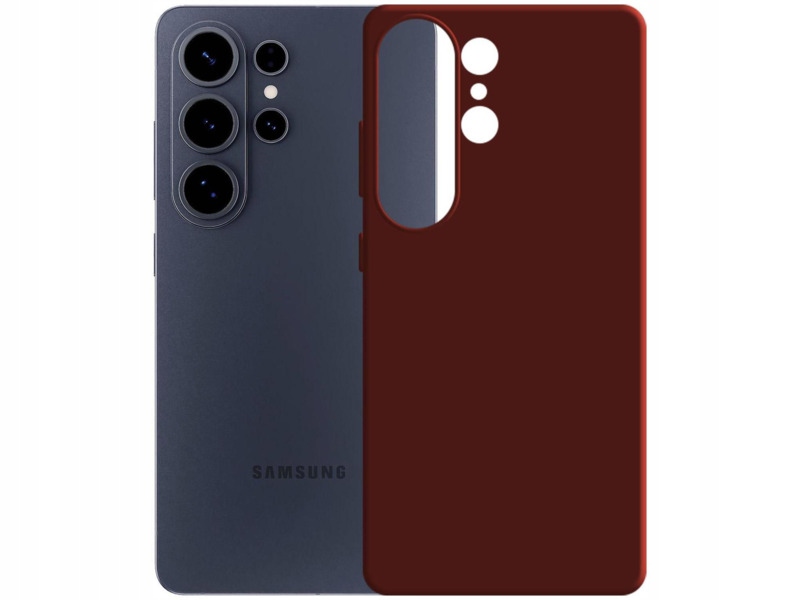 Etui 3MK Silicone Guardx do Samsung Galaxy S26 Ultra Ciemnoczerwony