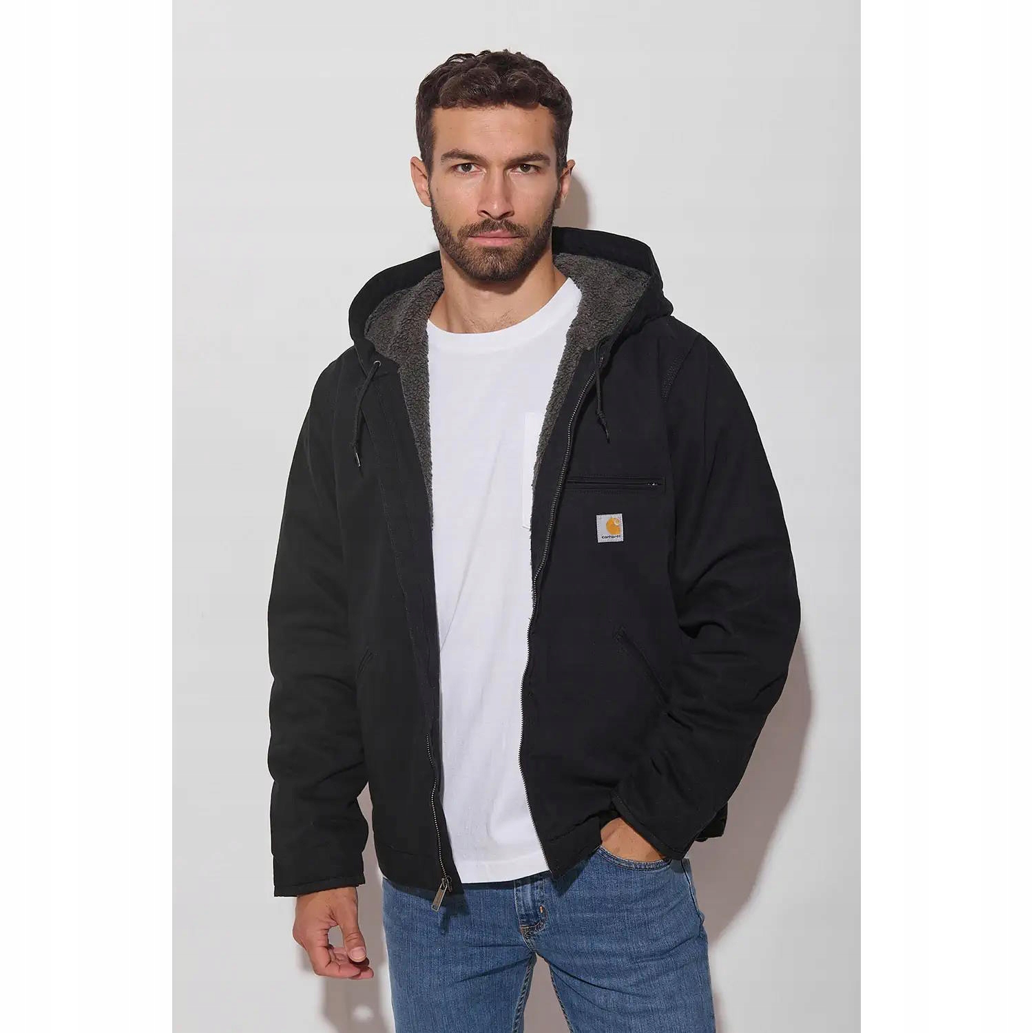 Bunda Carhartt Washed Duck Sierra Jacket S černá