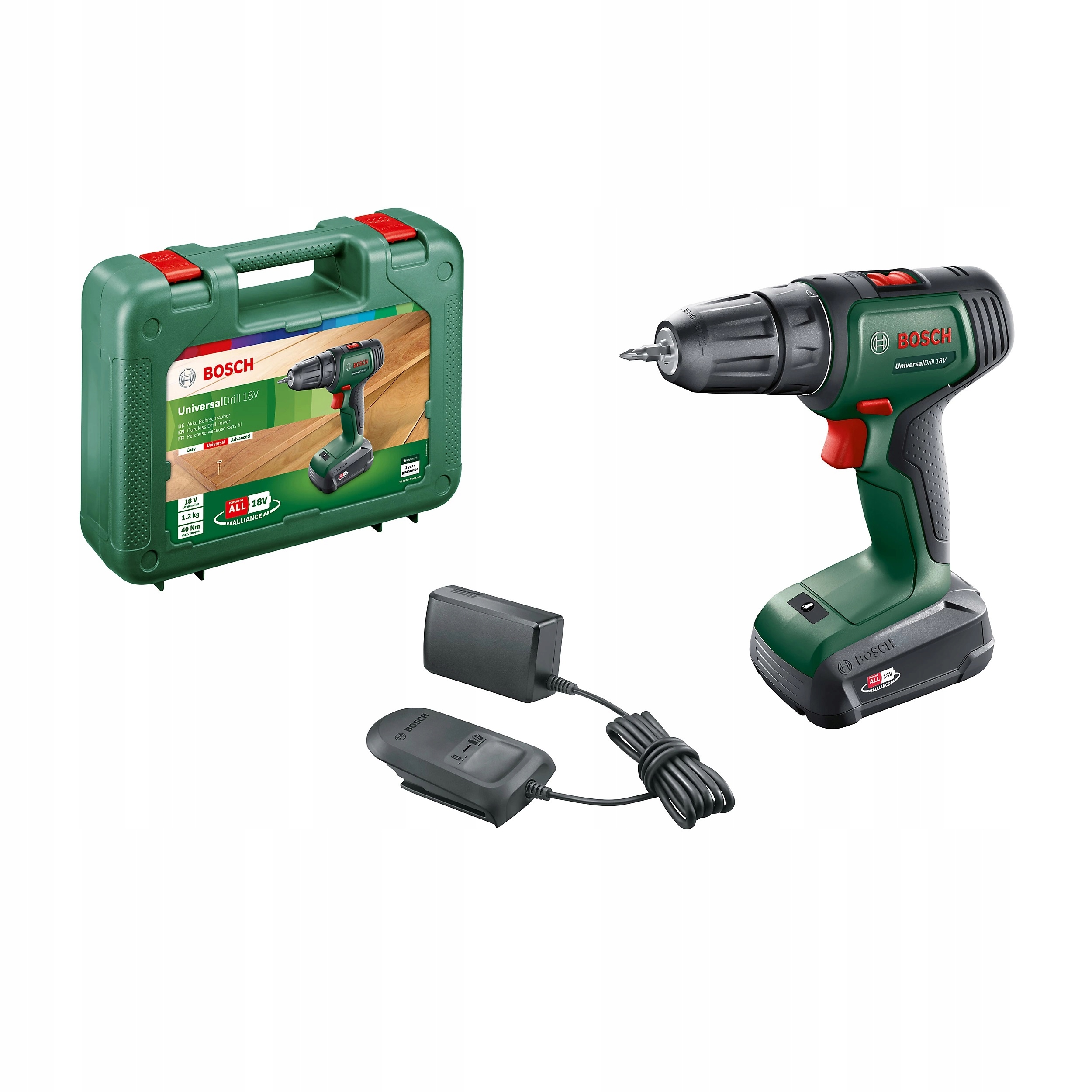 Bosch Aku skrutkovač UniversalDrill 18, 1,5Ah (06039D4001)
