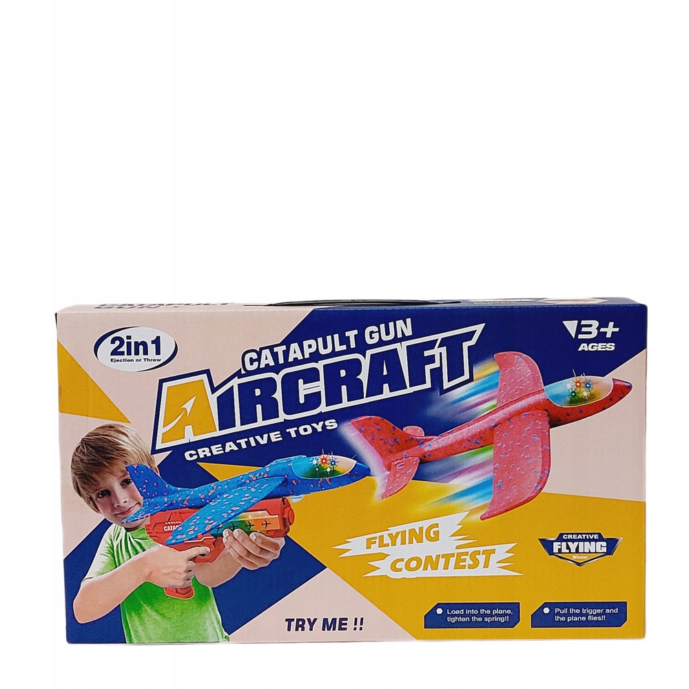 SAMOLOT STYROPIANOWY WYSTRZELIWANY NA PISTOLET LED WYRZUTNIA EAN (GTIN) 5902444091192