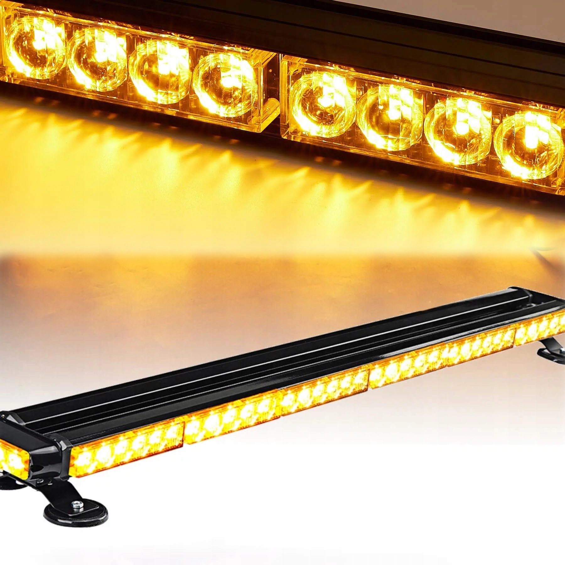 Výstražný Nosník Stroboskop Led Magnet 95 CM Kohout Silniční Lampa