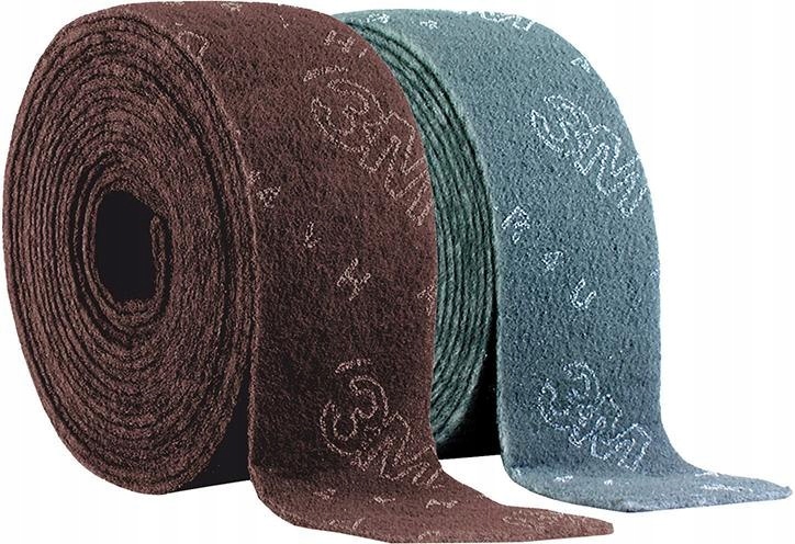3M Włóknina ścierna w rolce 100mm x10m Cf-rl A Vfn Scotch-Brite czerwona