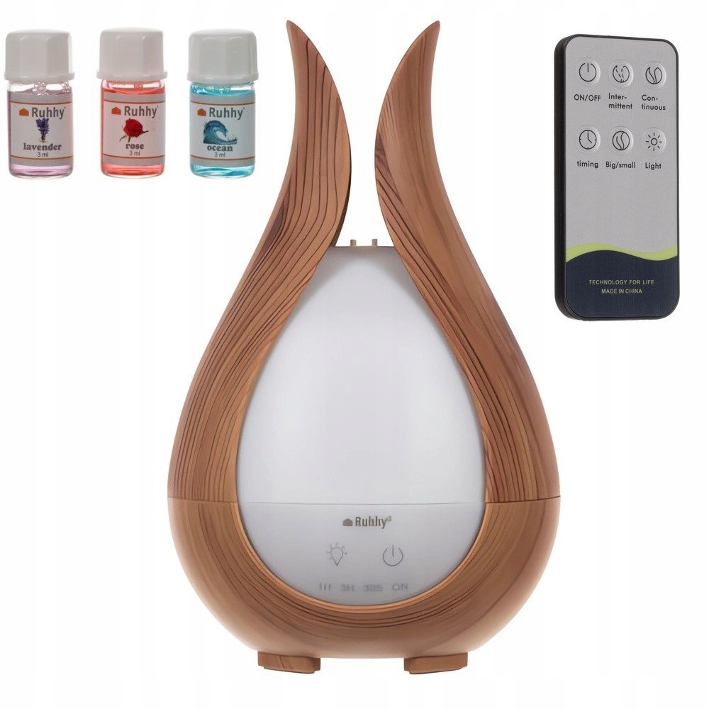 Ruhhy 24610 Zvlhčovač vzduchu s dálkovým ovládáním 200 ml 3x aroma olej