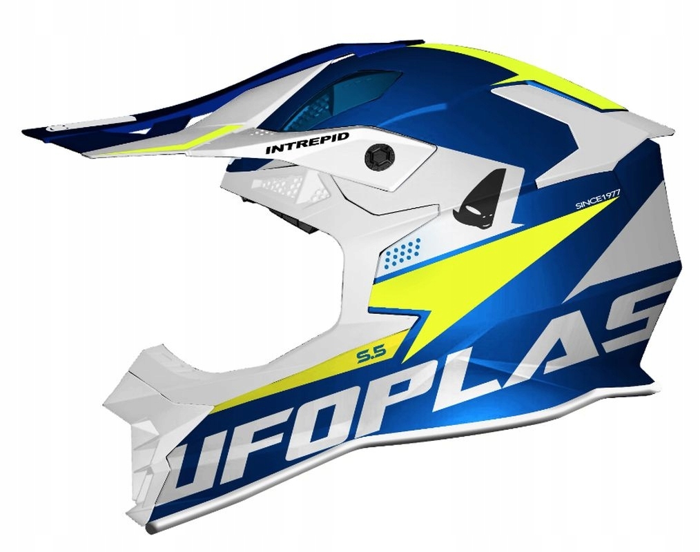 Ufo Prilba Intrepid Cross Farba Modrá/biela/žltá Fluo Veľkosť M (ece 22)