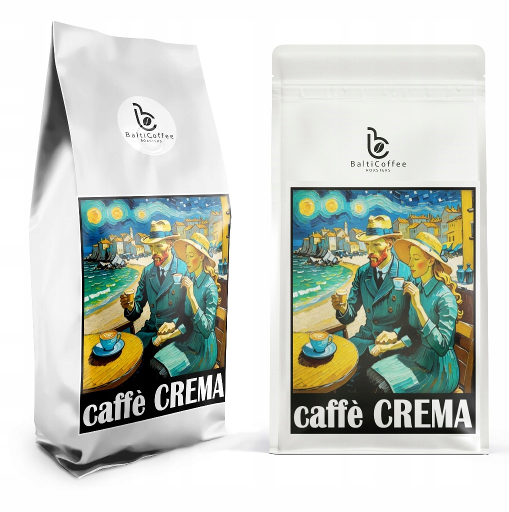 Levně Káva caffe Crema 100% Arabica Premium, čerstvě pražená, 1 kg