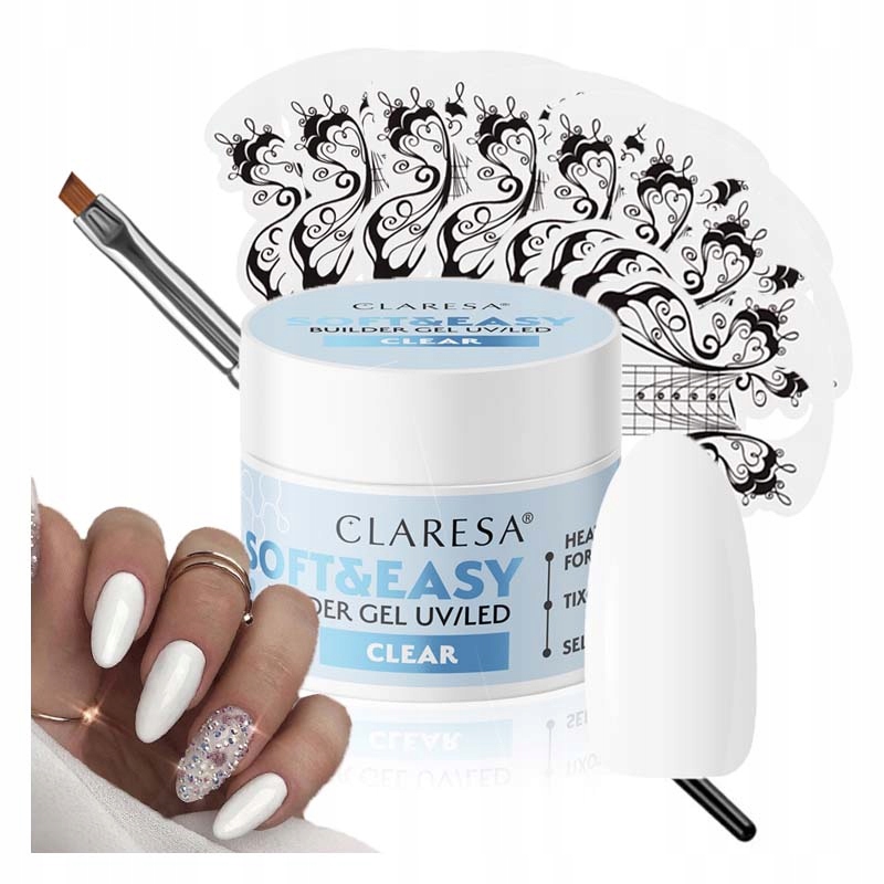 

Claresa Żel Soft&easy Builder Gel Zestaw