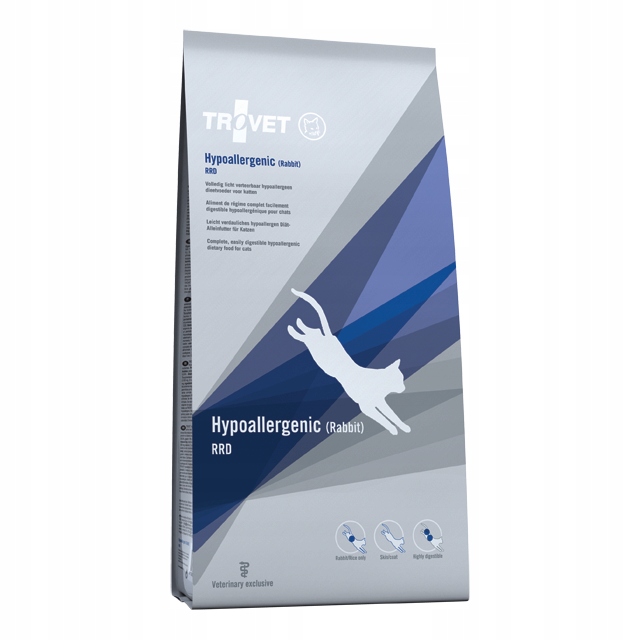 Trovet Hypoallergenic 2,5 kg Lehce stravitelné suché Krmivo s králíkem pro kočky