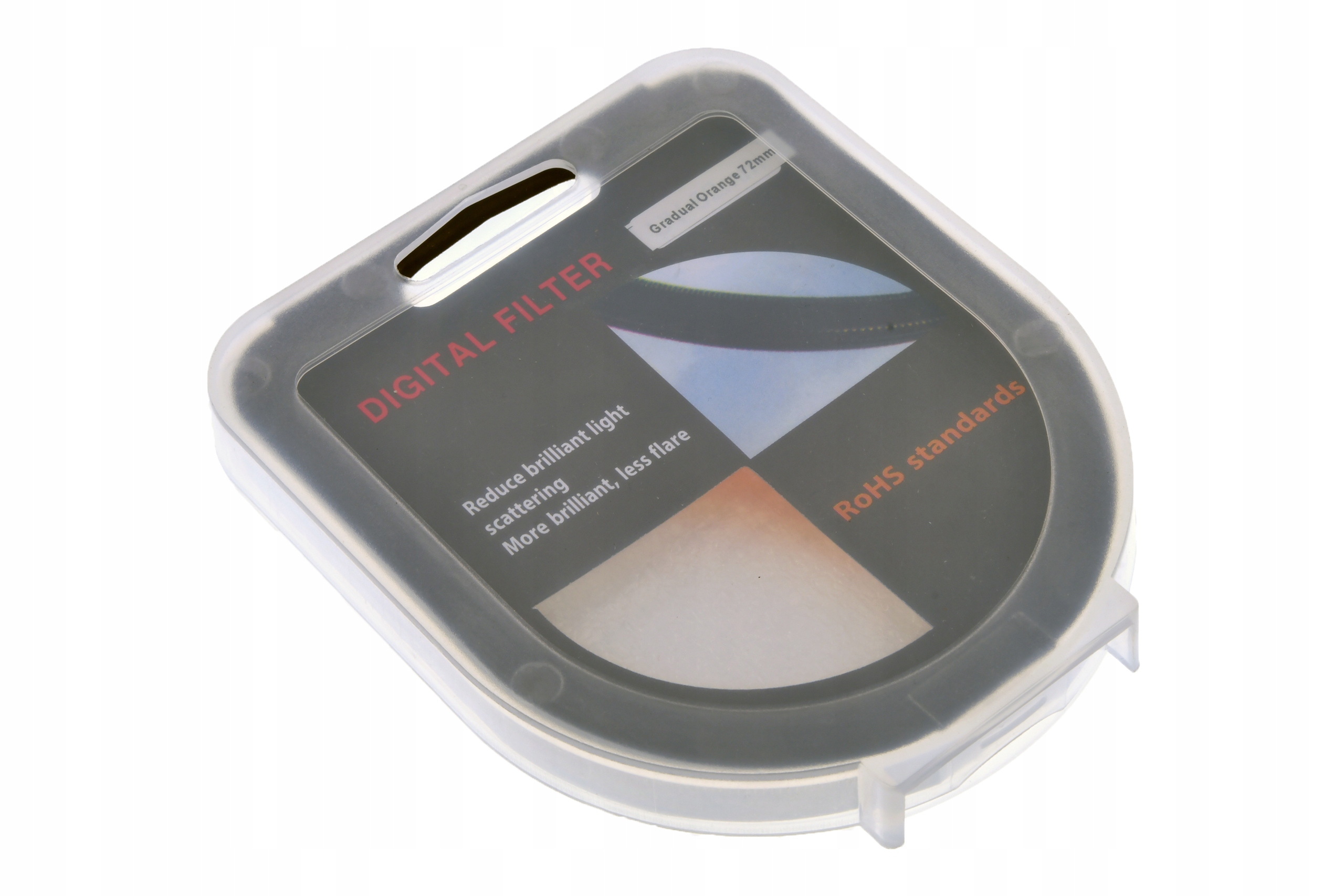 Filtr połówkowy 72mm Pomarańczowy Model inny