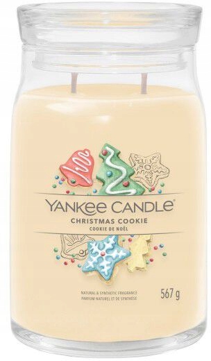 Yankee Candle Velká vonná svíčka Signature Christmas Cookie Vánoční