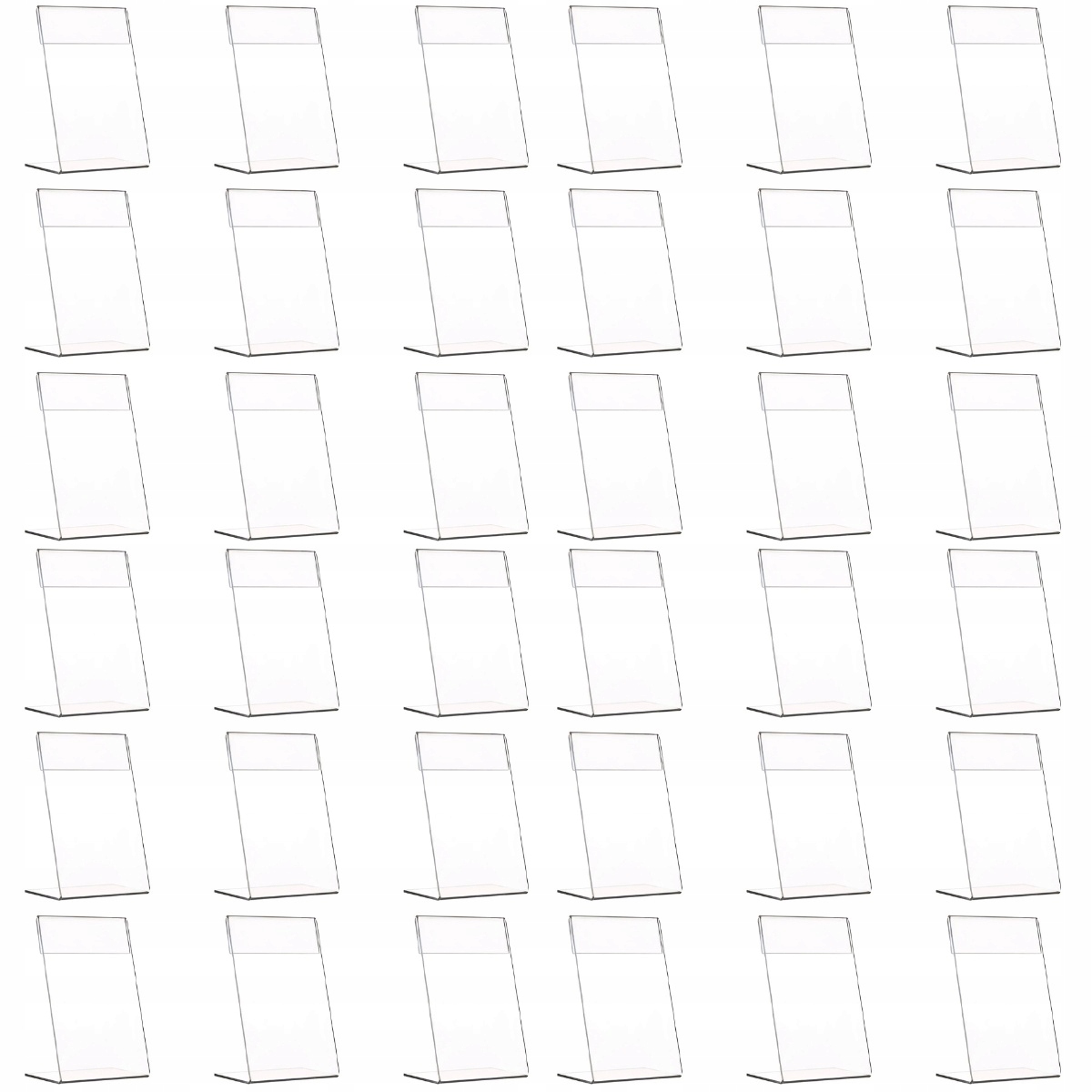 AKRYLOWA CENA SZKLANA RAMKA SKOŚNY UCHWYT NA ZNAK LLWL Marka inna