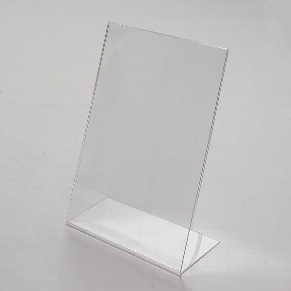 Stojak typ L z plexi A4 pion/poziom