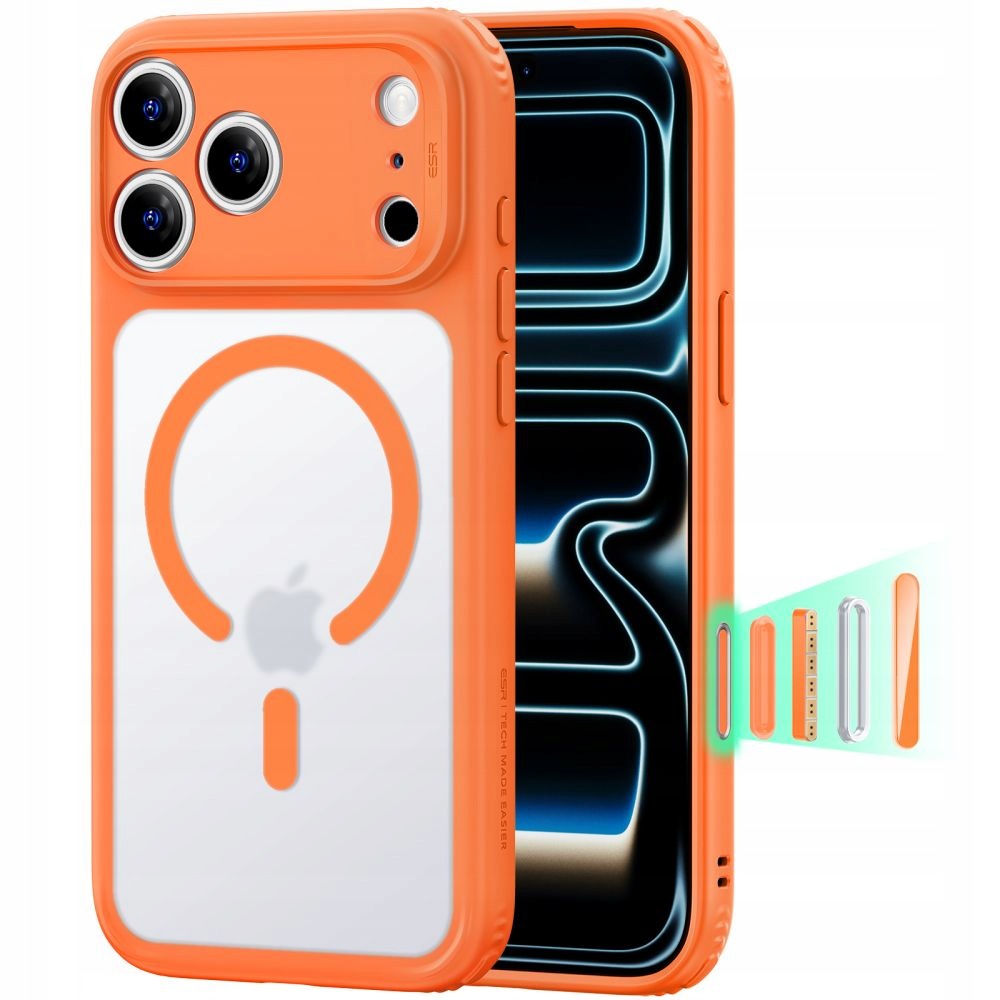 Etui do iPhone 17 Pro Max 18 Pro Max Esr Classic Hybrid MagSafe pomarań
