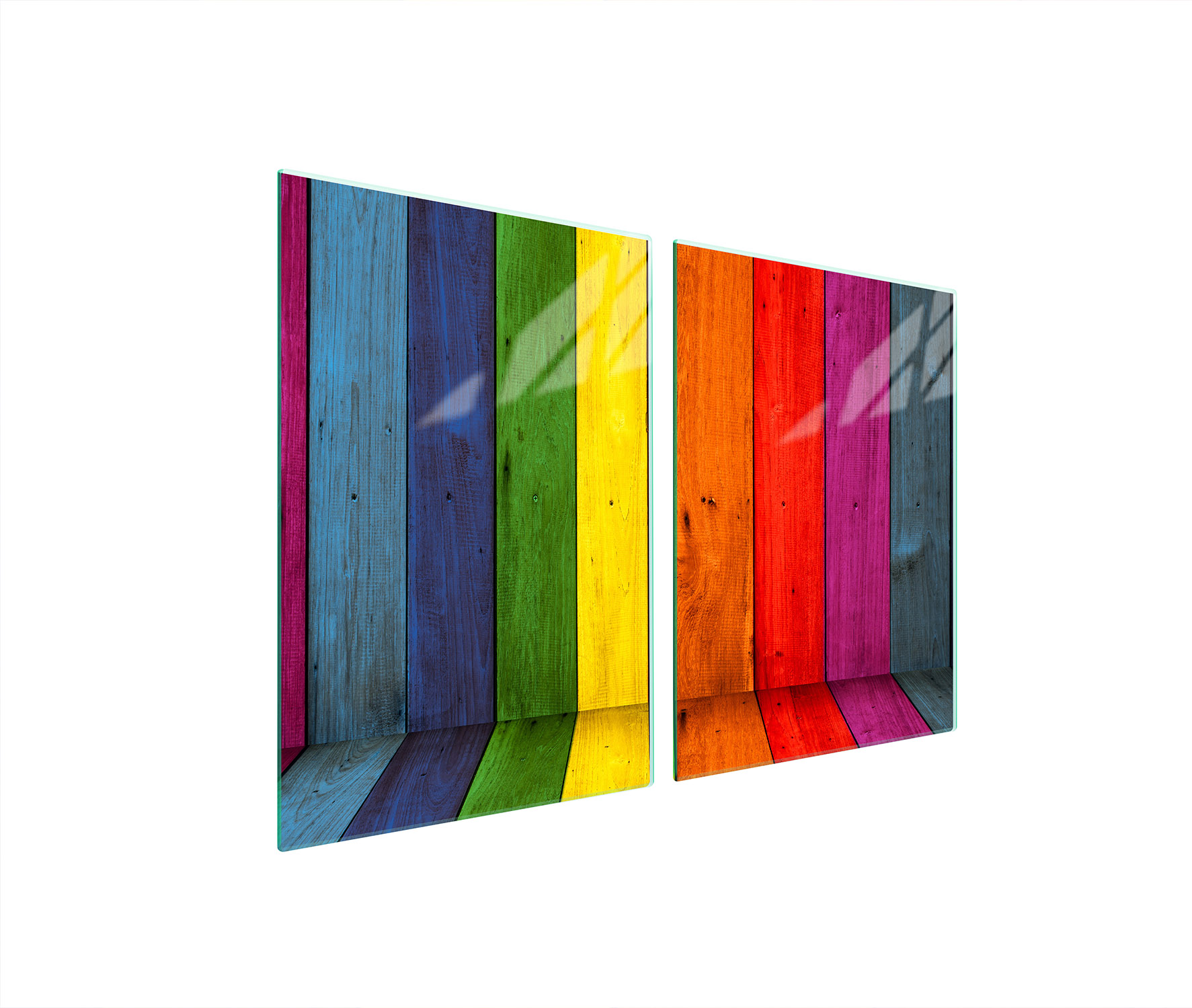 Ochranná Skleněná Deska Do Kuchyně 2x45x52 Barevné Tvrzené Sklo