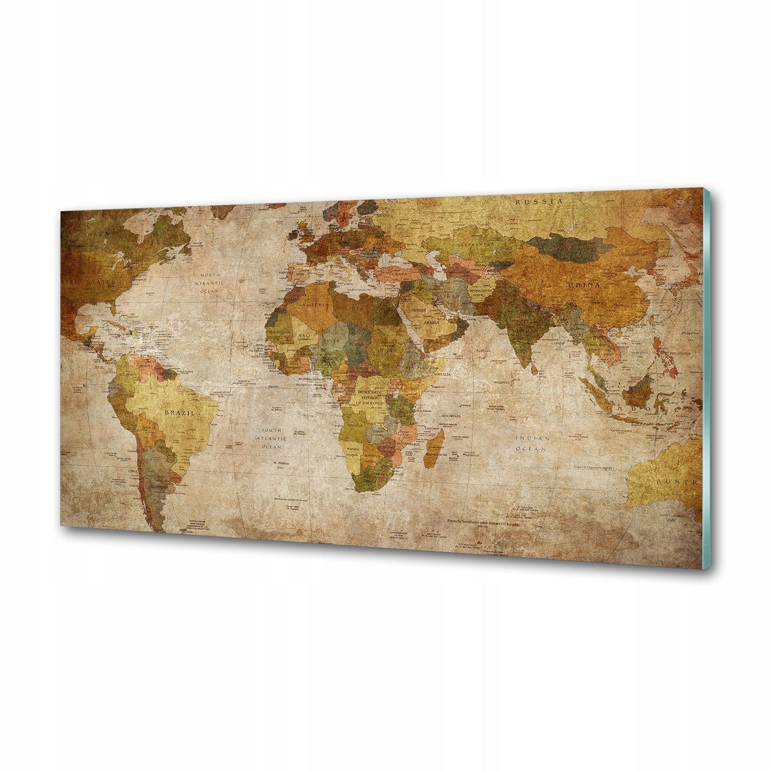 Panel do kuchyne Politická mapa 120x60 cm Lepidlo