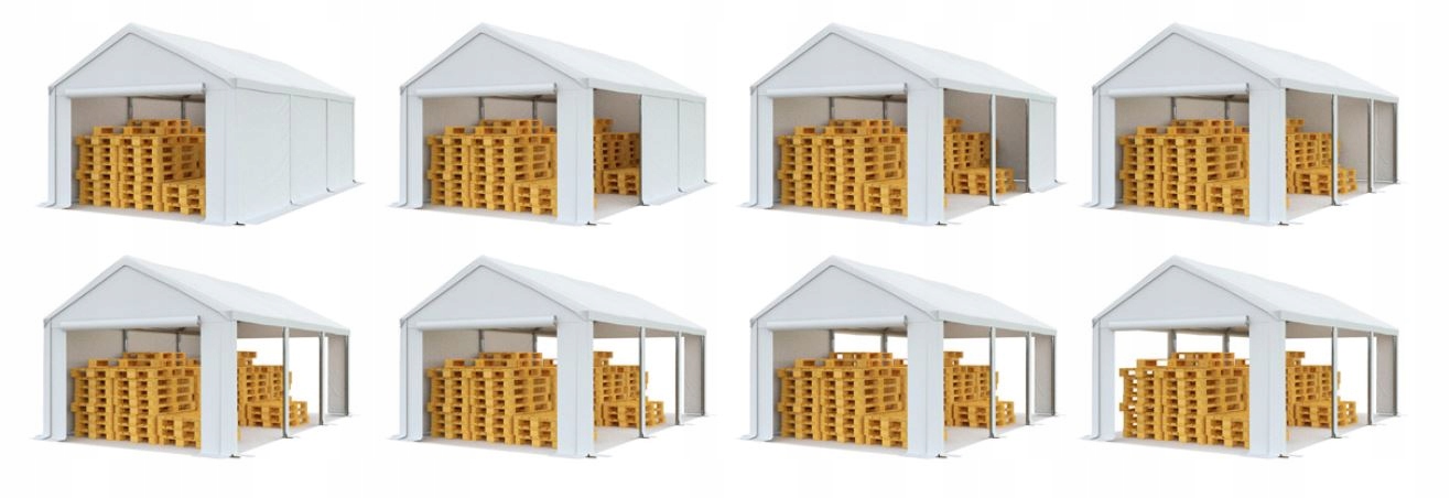 Namiot garażowy magazynowy 4x6 Długość 6 m