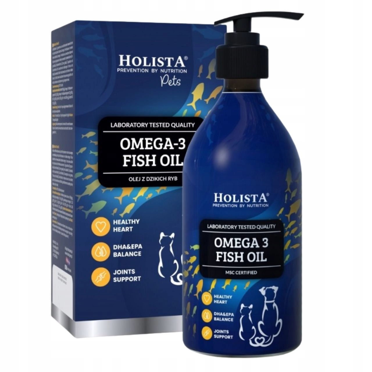 Levně Omega 3 olej pro psa a kočku Holista Epa Dha mastné kyseliny 500 ml