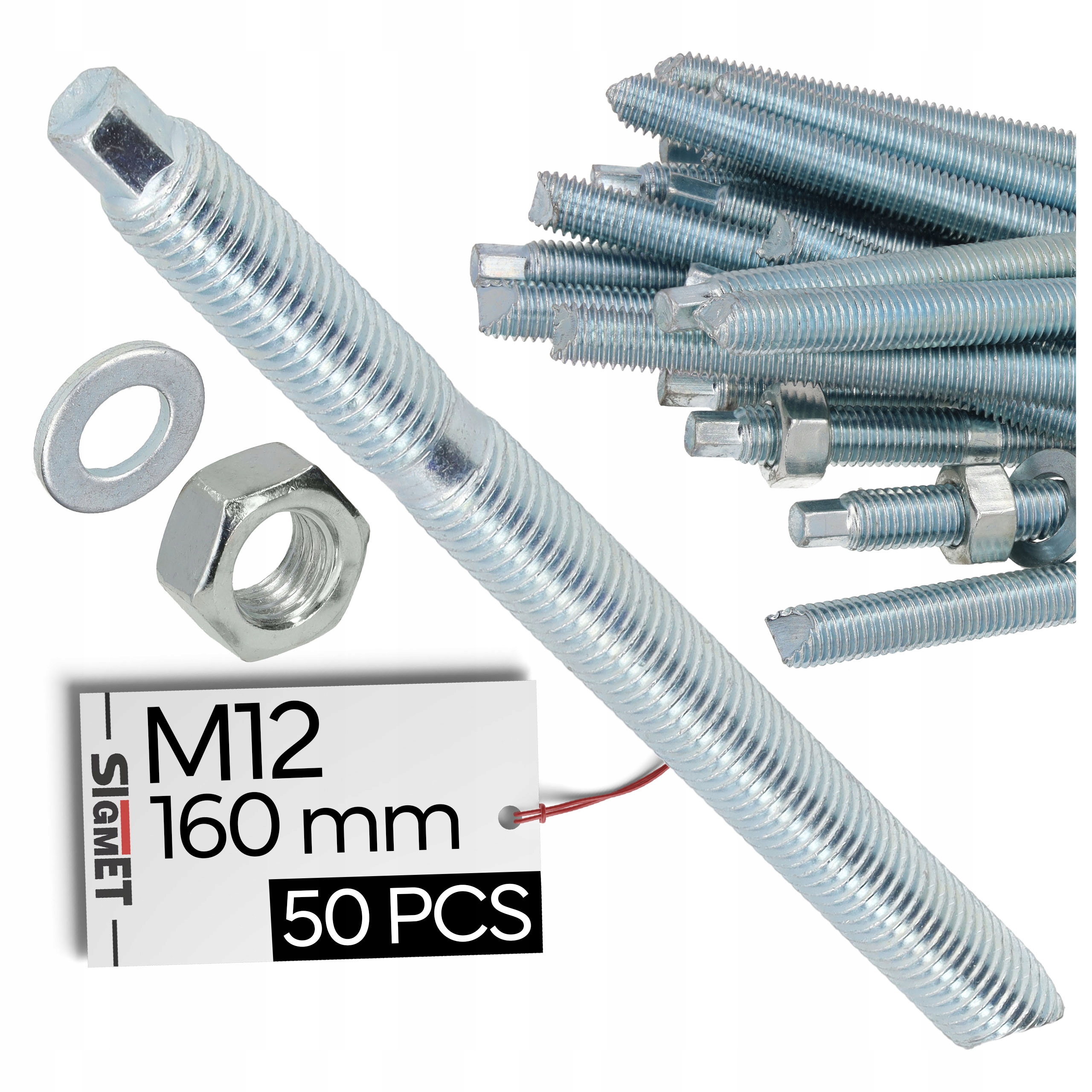 50 x Špendlík chemickej kotvy M12/160 50 x Sieťová vložka 15 (16)/130 mm