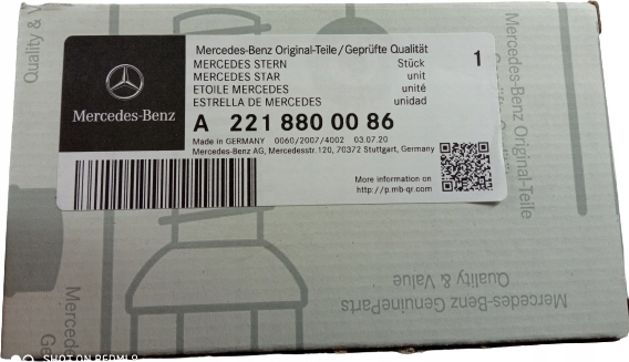 Hviezda Zameriavač Mercedes-benz Originál S Aso