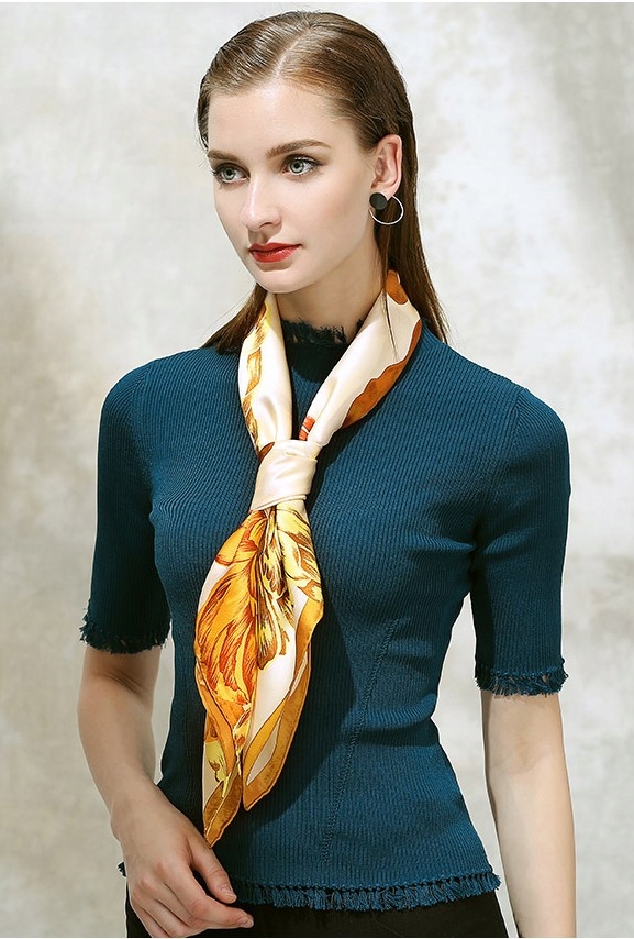 100% JEDWAB MARKOWA CHUSTA APASZKA JAKOŚĆ PREMIUM^