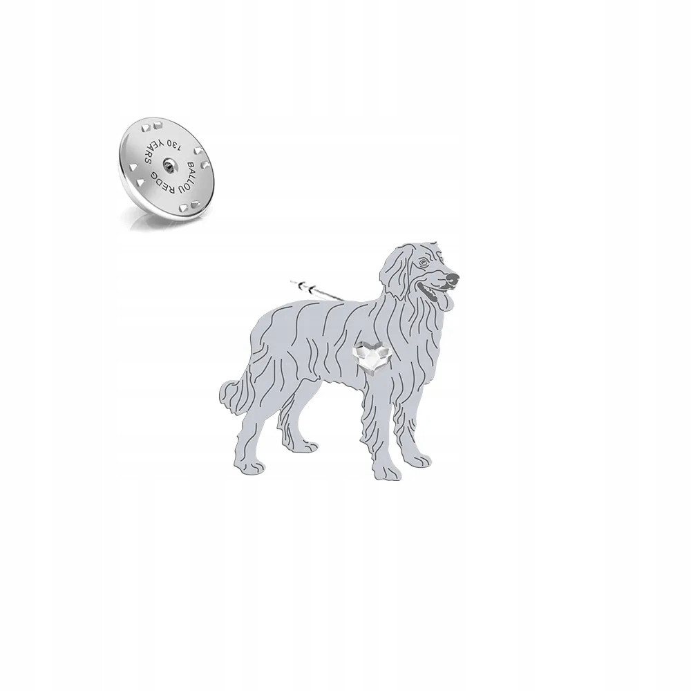 Odznak Stříbrná se psem Hovawart 925 Šperky Žena Věnování Bonus