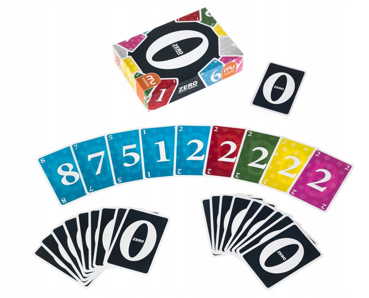 Zero Liczbowa gra karciana Wiek 8+