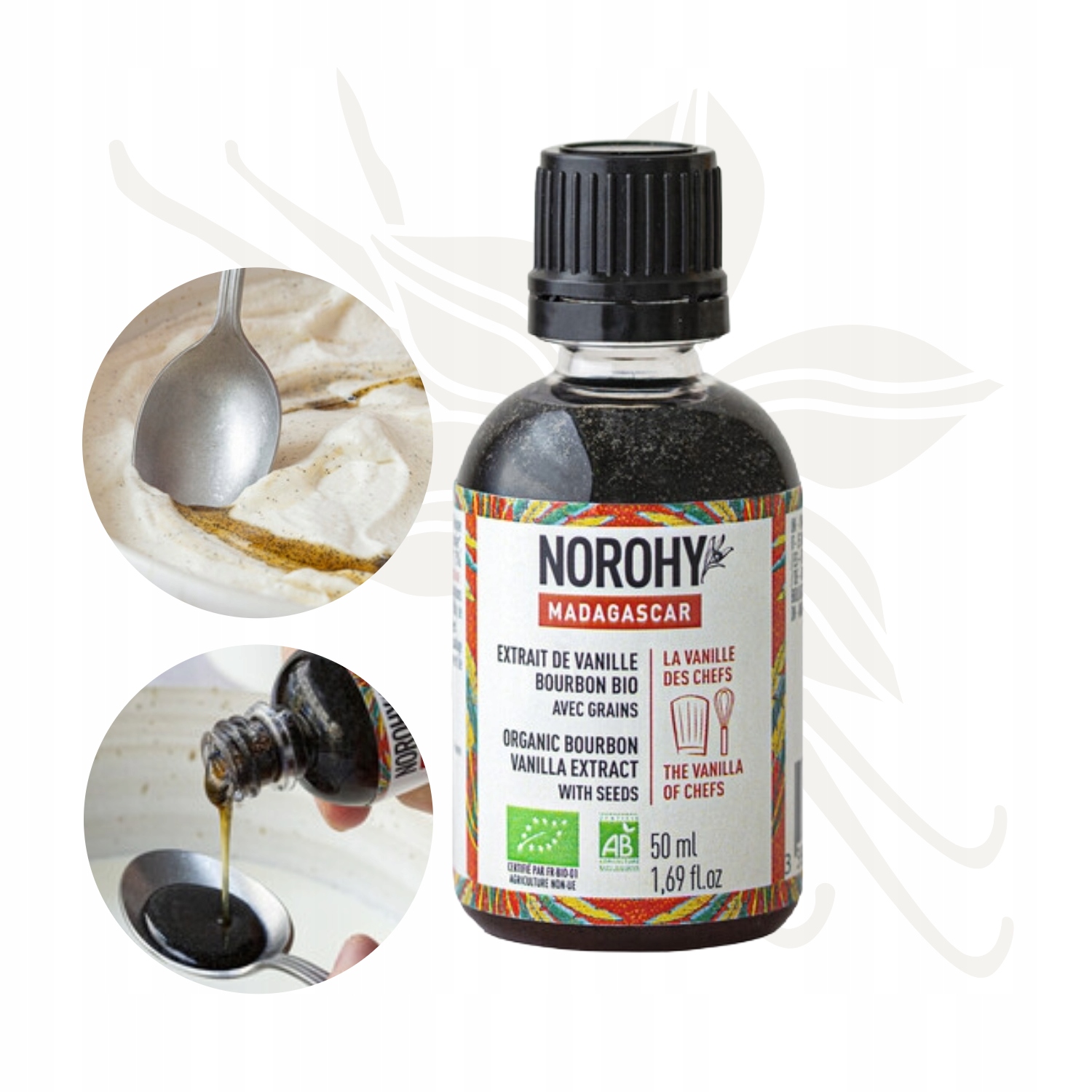 Levně Extrakt z Bourbonské vanilky Bourbon Madagaskar Bio Norohy 50 ml