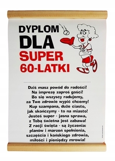

na 60 urodziny dla Mamy Dyplom