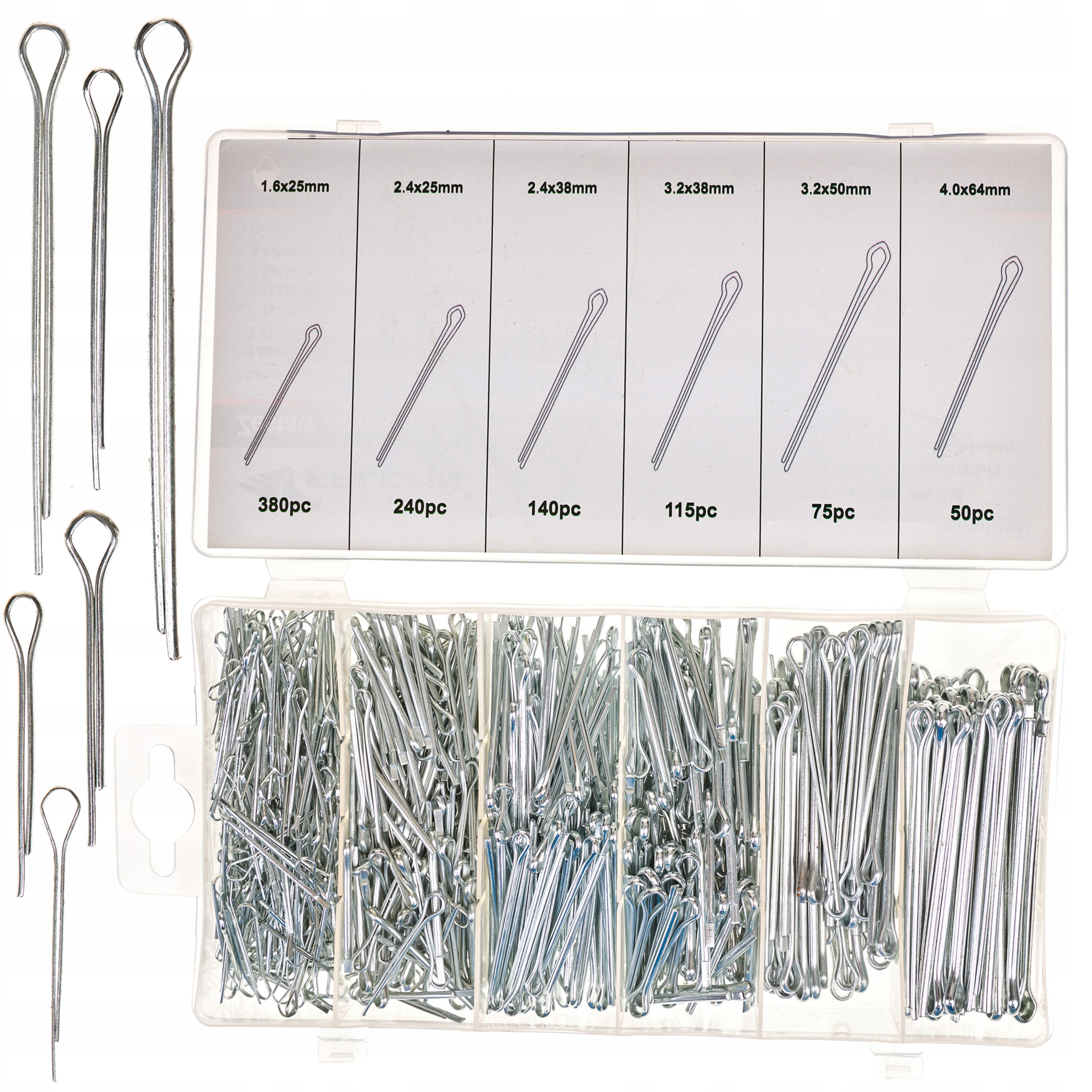 

Zestaw 1000szt Zawleczek Przetyczek Zawleczka