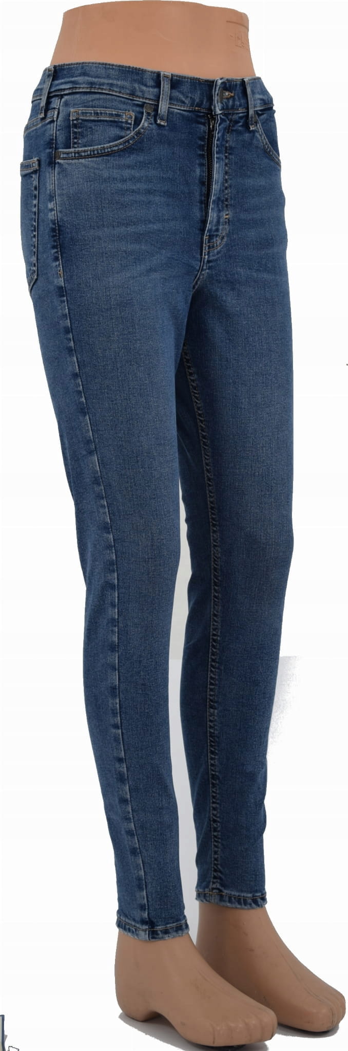 Dámské Džíny Ventana 298-024 Úzké Nohavice Skinny Vysoký Pas Bestseller VEL.28/32