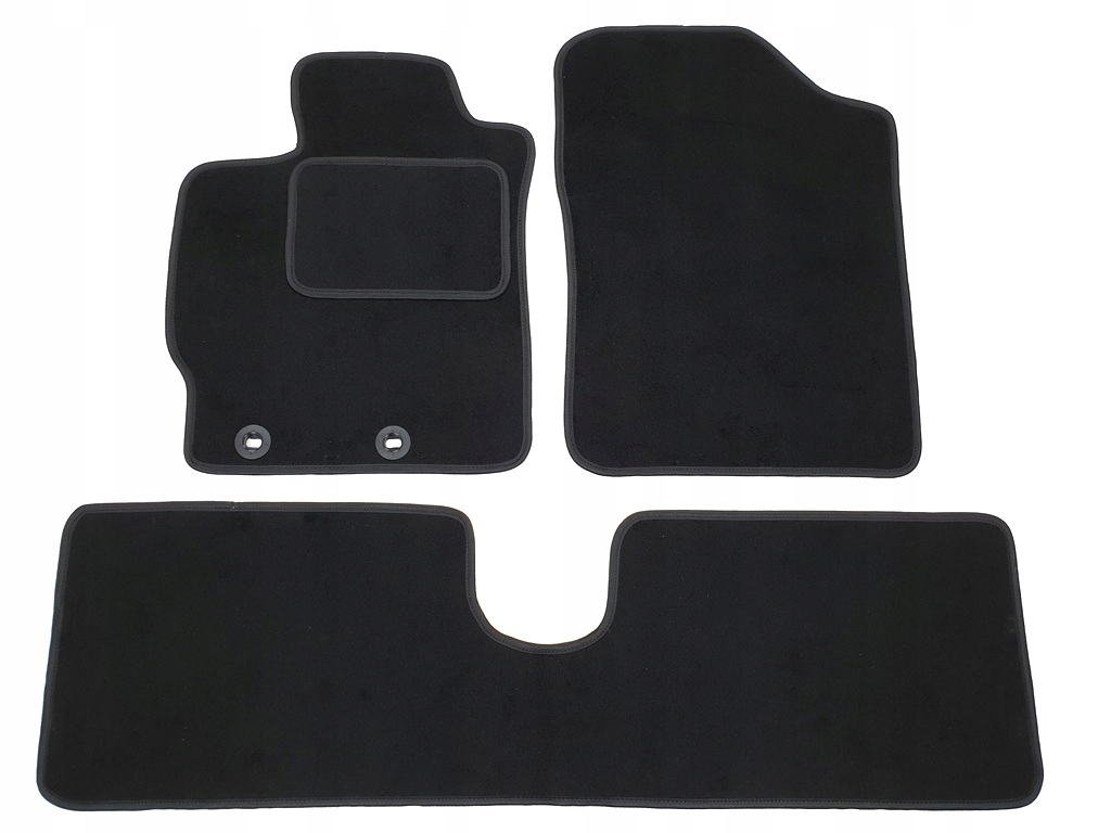 Dywaniki Welurowe Komplet Toyota Yaris III 3 2011-2019 stopery