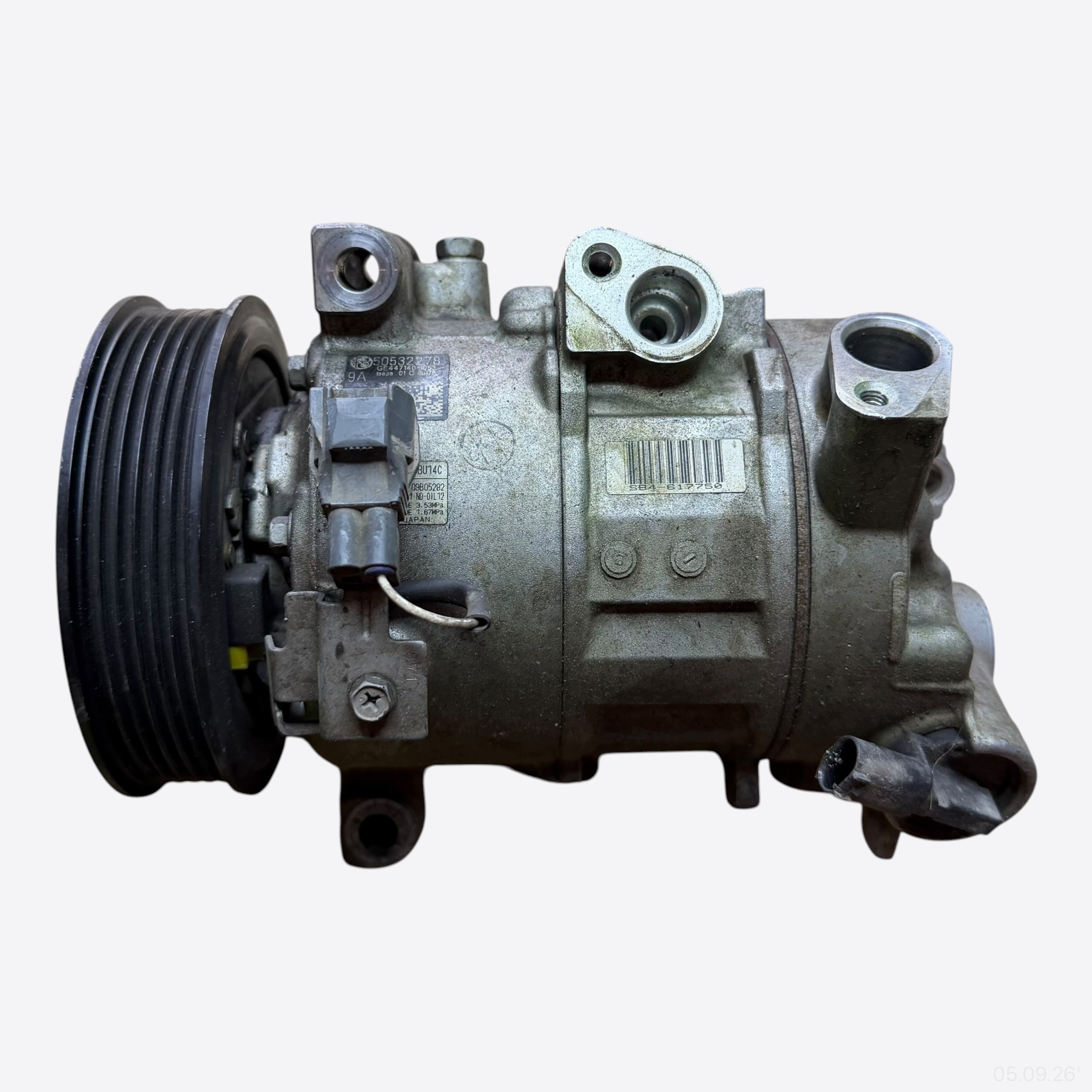 compressor compressor; pump of the air conditioning ALFA ROMEO GIULIA 50532278