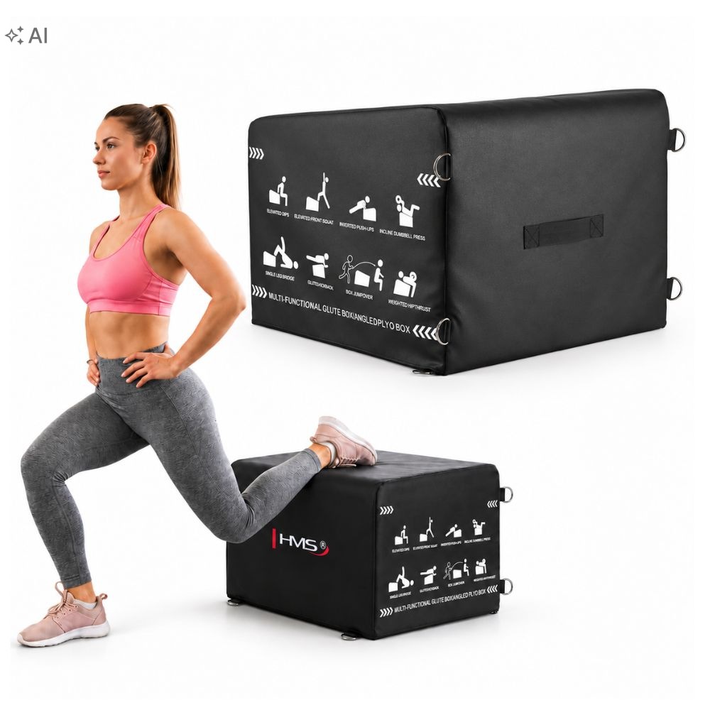 Truhlík pro Hip Thrust Profilovaná Plošina pro cvičení fitness a trénink Hms