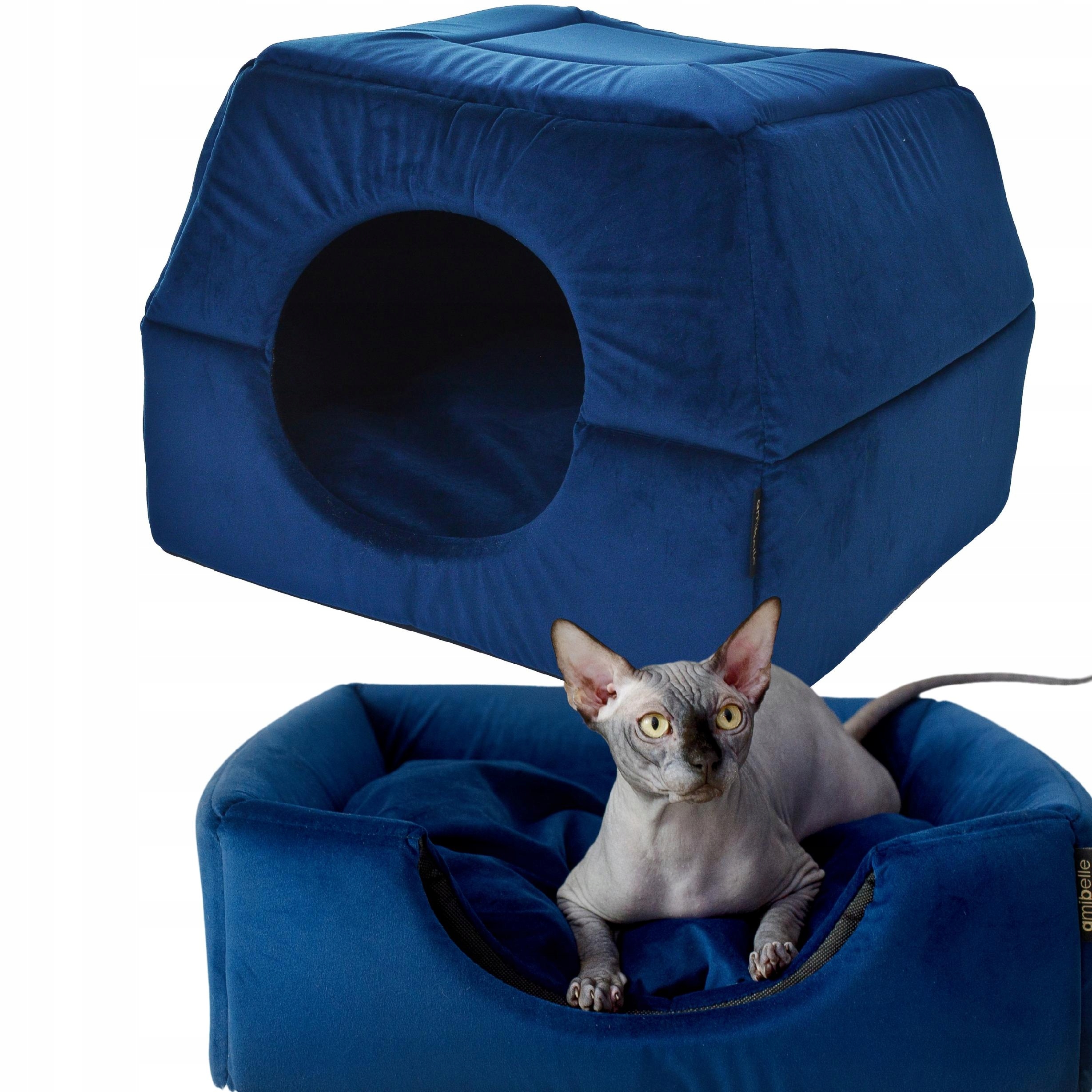 Levně Pelíšek Domeček pro psa Pro Psa Kočku 2v1 48x48 Protiskluzová podložka