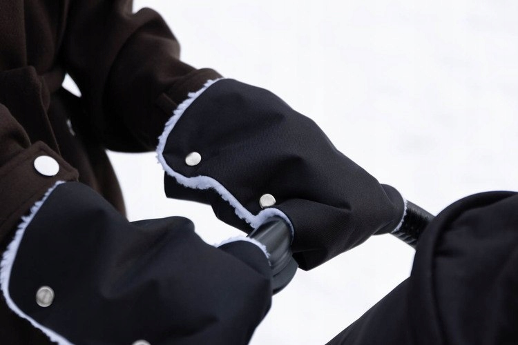 RĘKAWICZKA/MUFKA DO WÓZKA - GRAPHITE Kolor Odcienie brązu i beżu Odcienie szarości i srebra