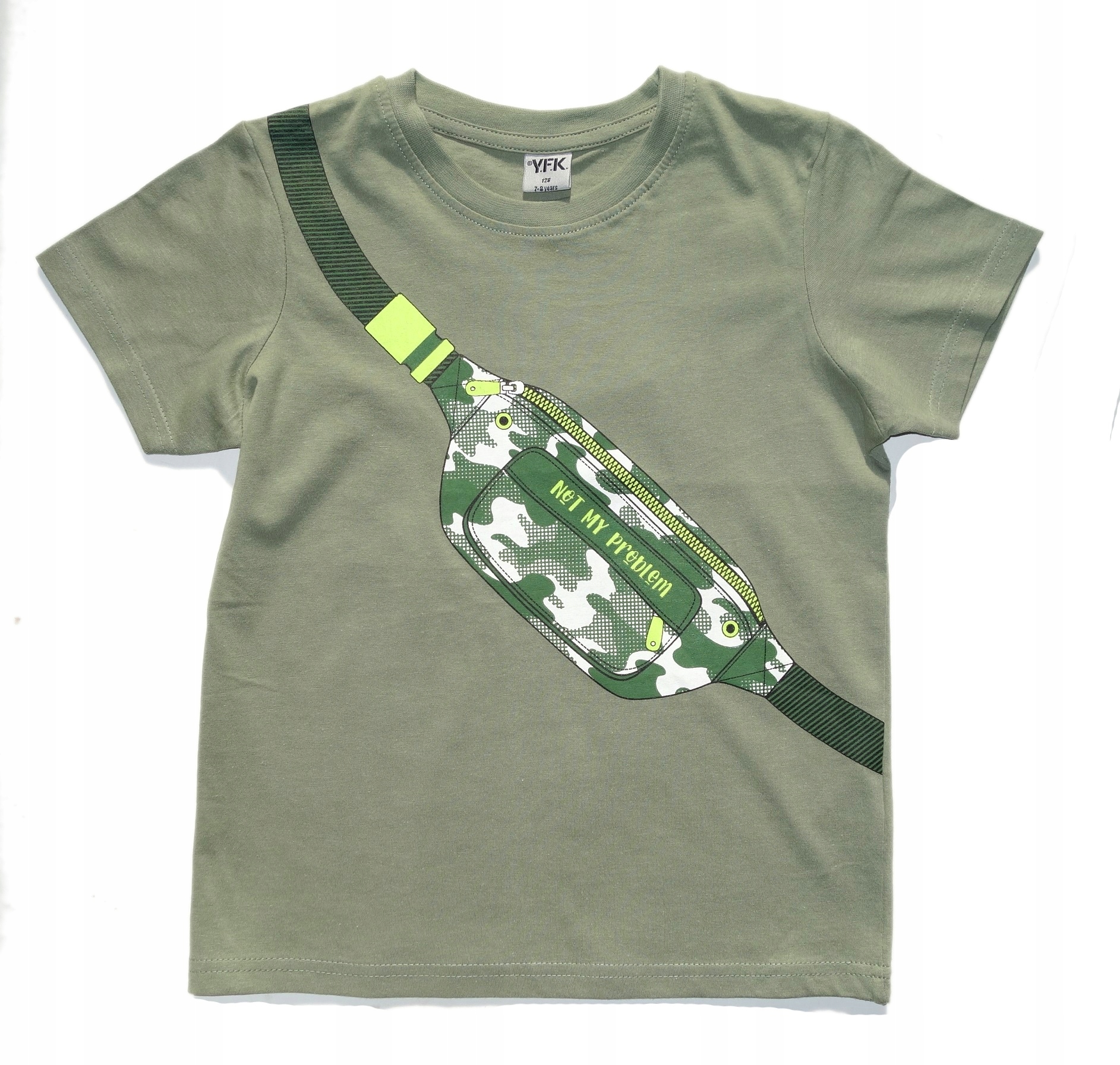 

Koszulka Chłopięca T-shirt Khaki Nerka 128