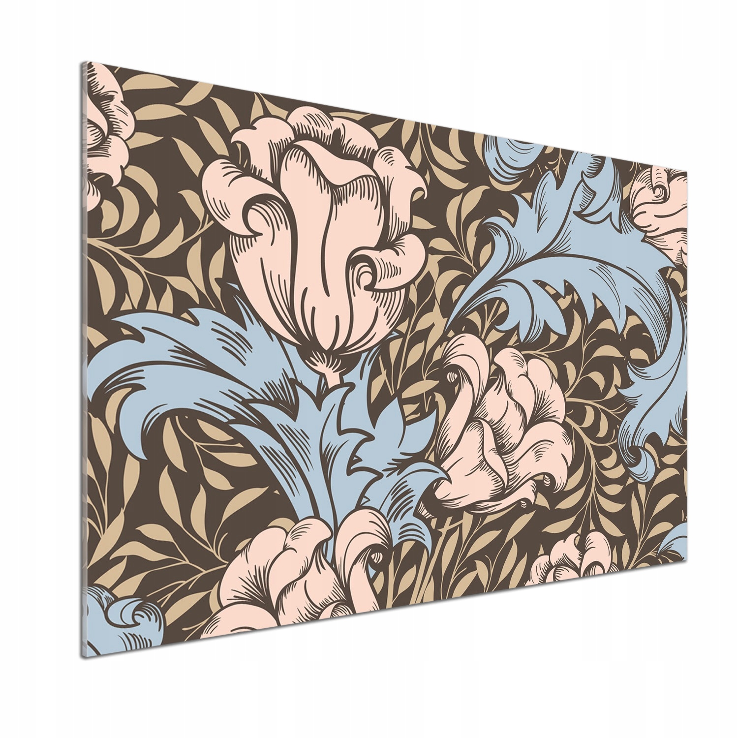 Panel do kuchyne Kvetinový vzor 100 x 70 cm Lepidlo