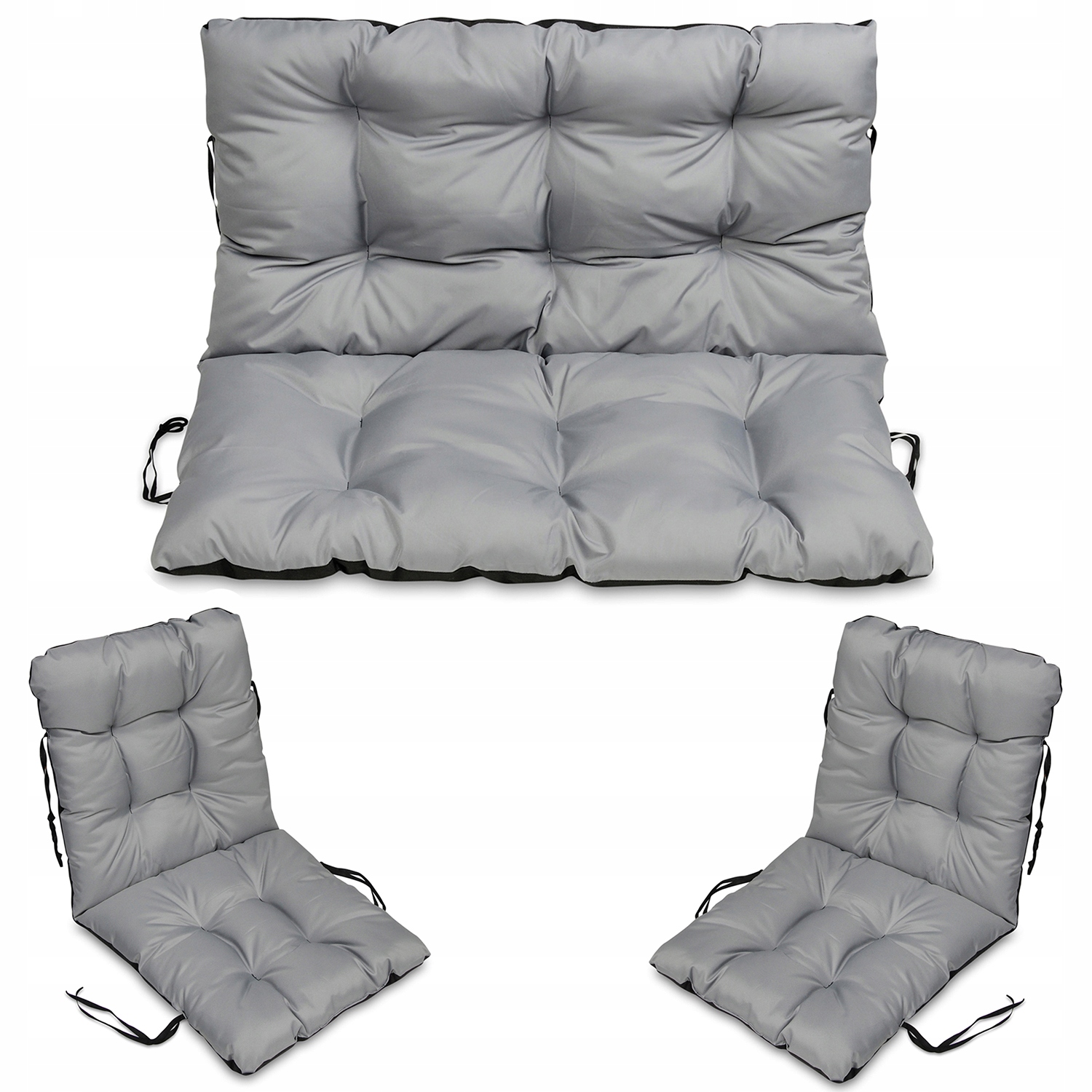

Poduszki na meble Rattan 100X60X50 zestaw 2+1 Stal