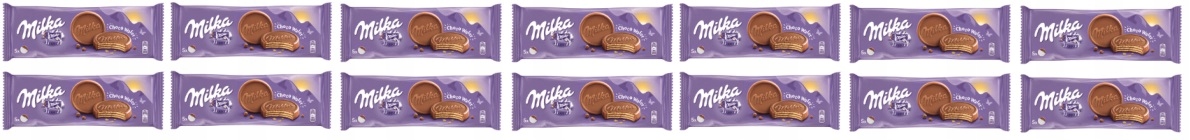Levně 14 x 150 g Milka Choco wafer sušenky Karton