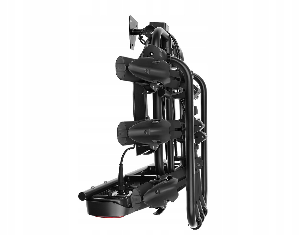 BAGAŻNIK ROWEROWY AGURI PLATFORMA NA HAK 3 ROWERY UCHYLANY ZAMYKANY BLACK Szerokość produktu 108 cm