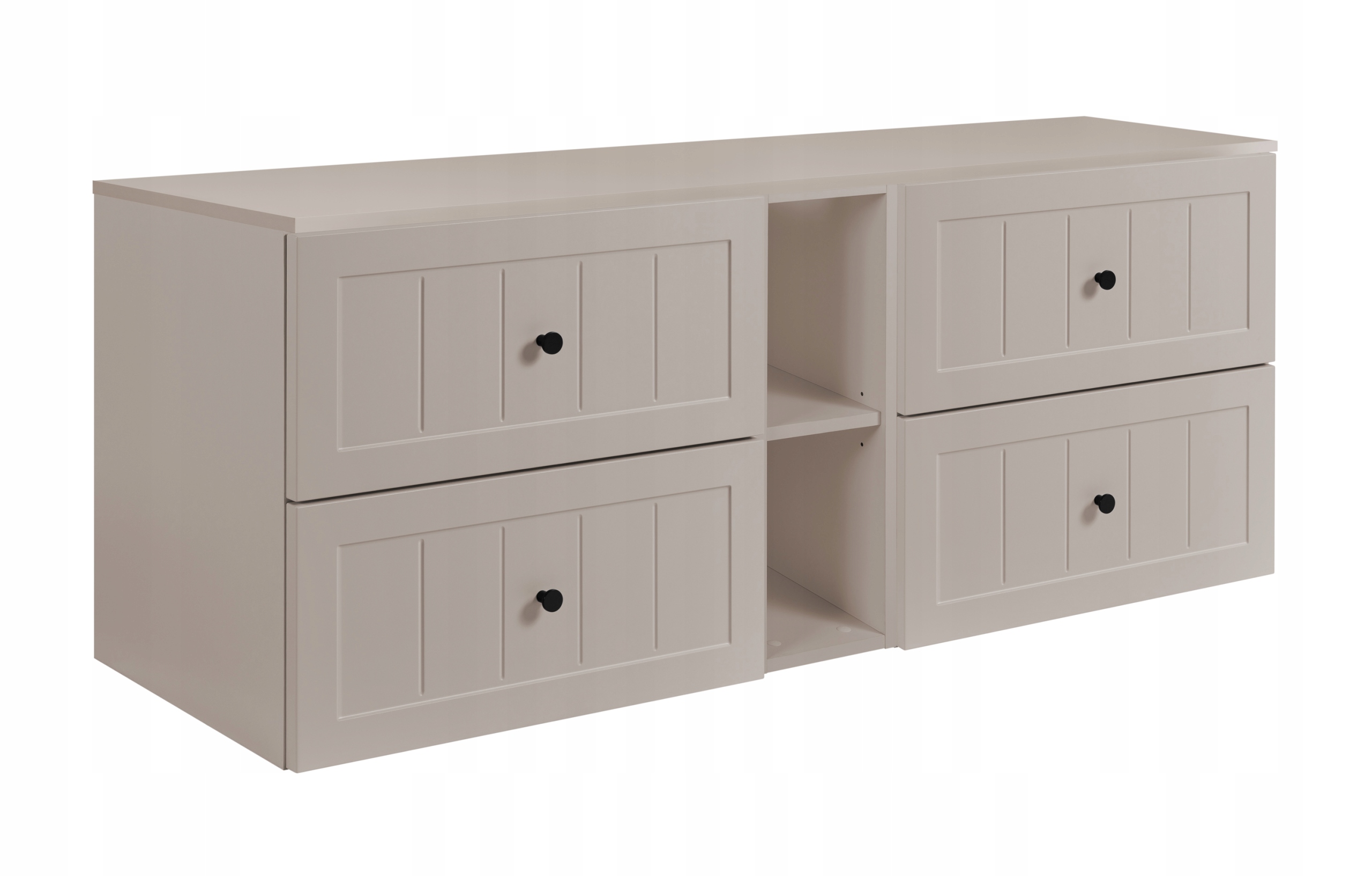 Koupelnová skříňka Pod Umyvadlo 140 kašmír Frézovaná čela Mdf knoflíky