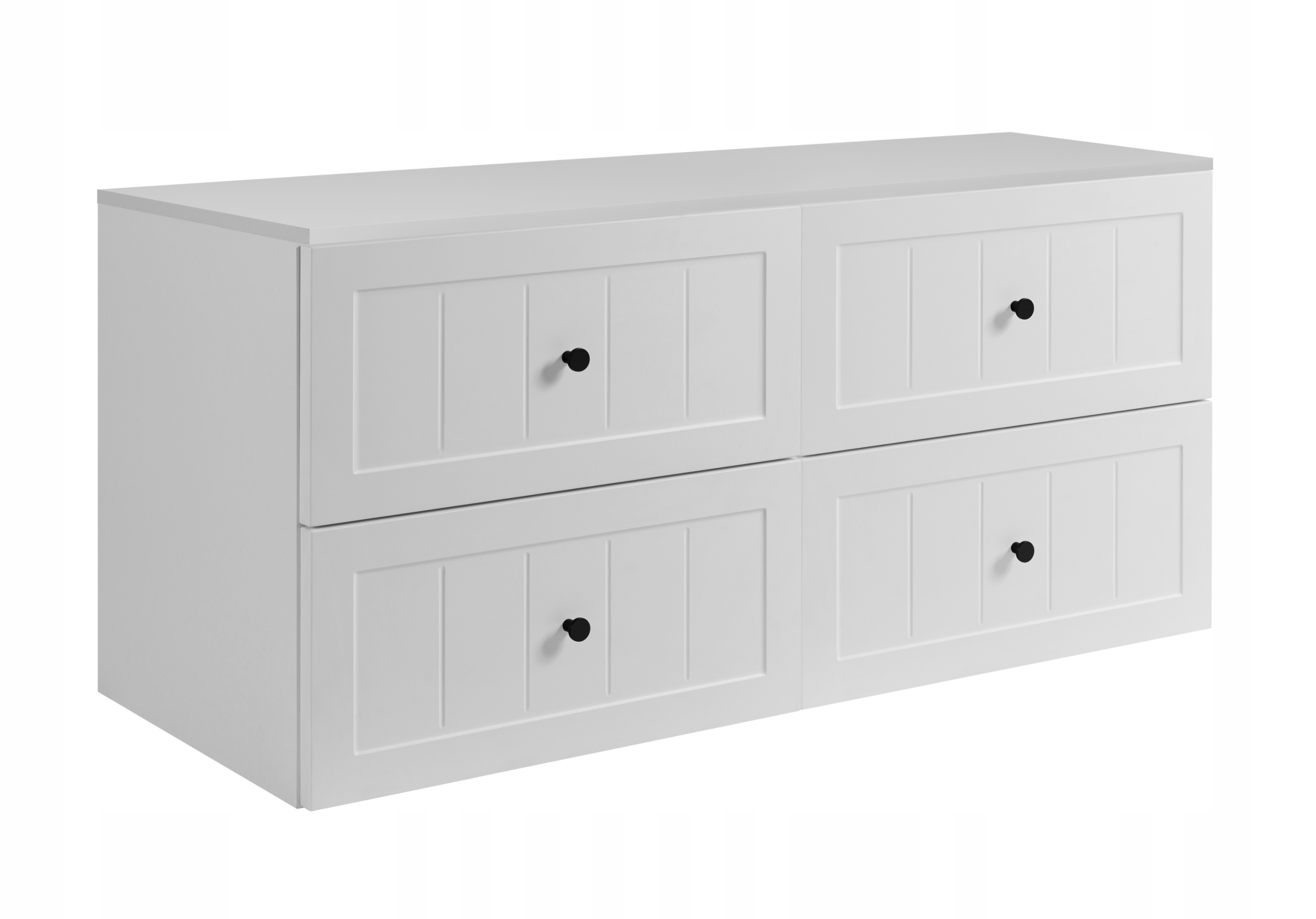 Koupelnová skříňka Pod Umyvadlo 160 bílá Frézovaná čela Mdf knoflíky