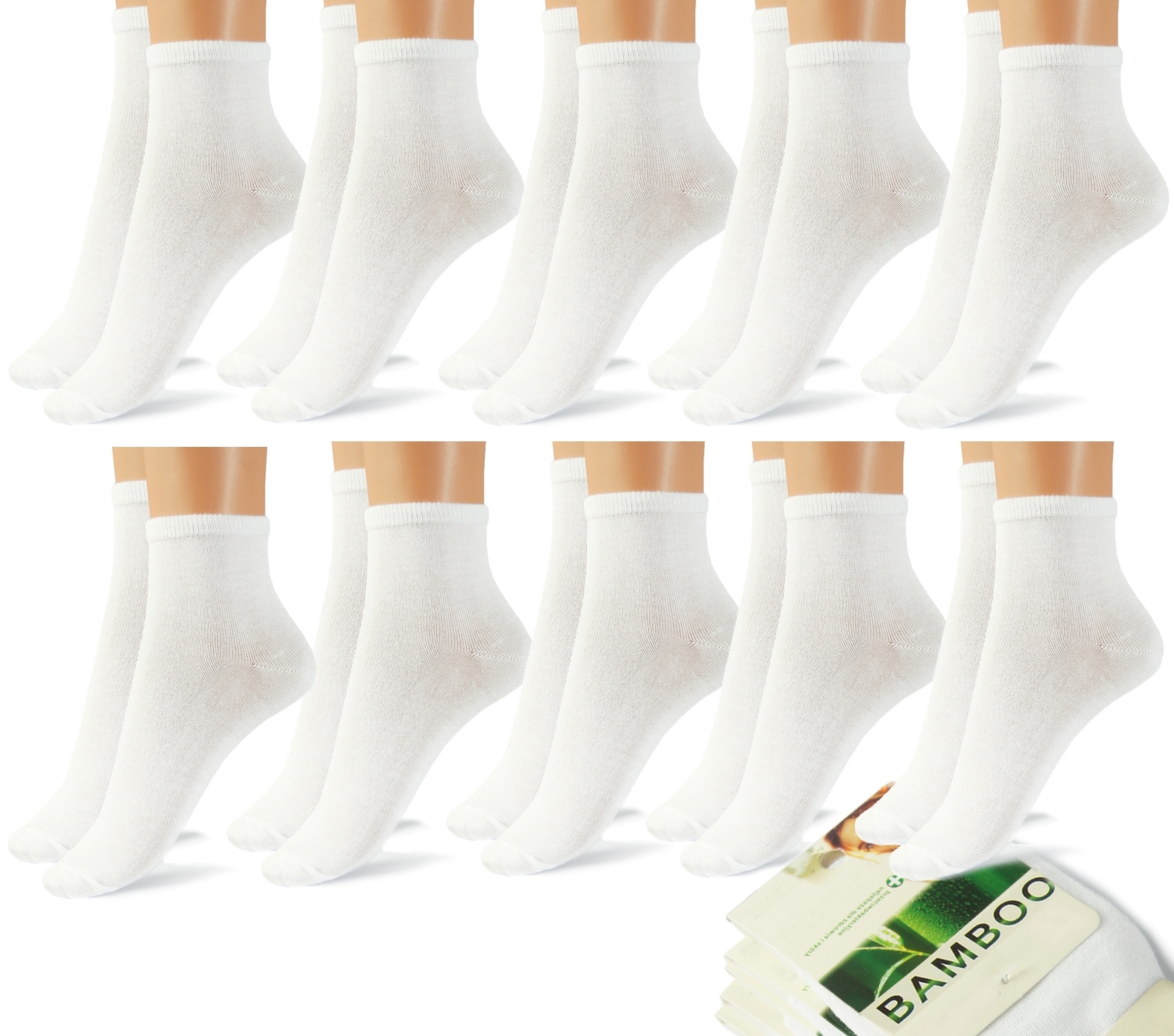 

10x Stopki Skarpety Bambusowe Damskie 39-41 SK213