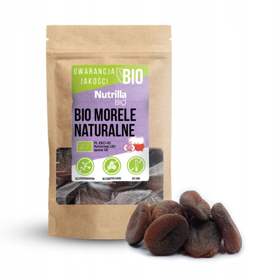 Morele Suszone 1kg Niesiarkowane Bio Ekologiczne