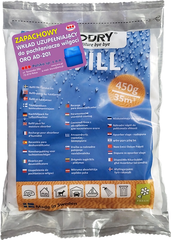 

Oro zapachowy wkład uzupełniający zapas 1x450g