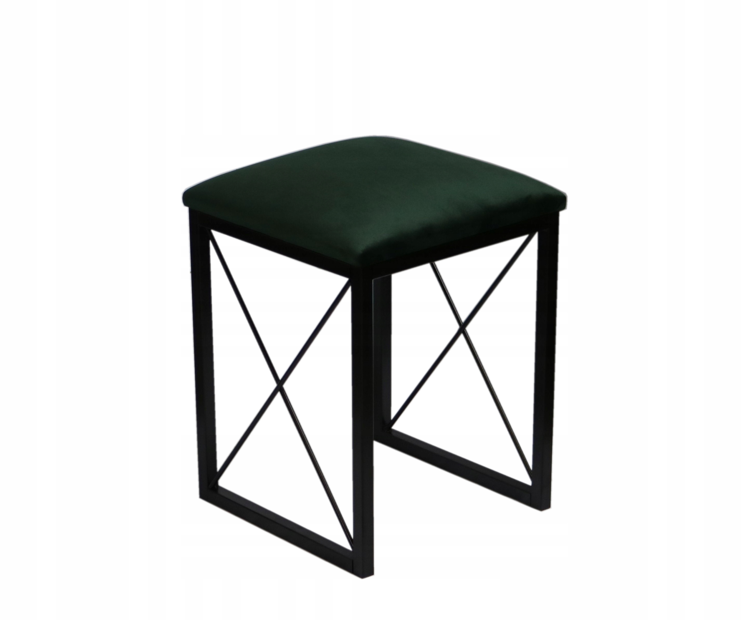 

Taboret Taborety Stołek Kuchenny Metalowy Welurowy