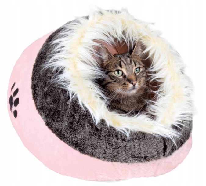 Levně Trixie Minou Pelíšek psí budka yorka maltézského čivava kočka růžová