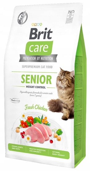 Brit Care Cat Grain Free Senior Weight Control 7 kg