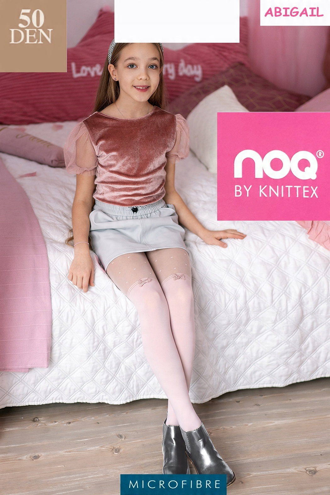 

Knittex rajstopki 50 den Abigail różowe # 122-128