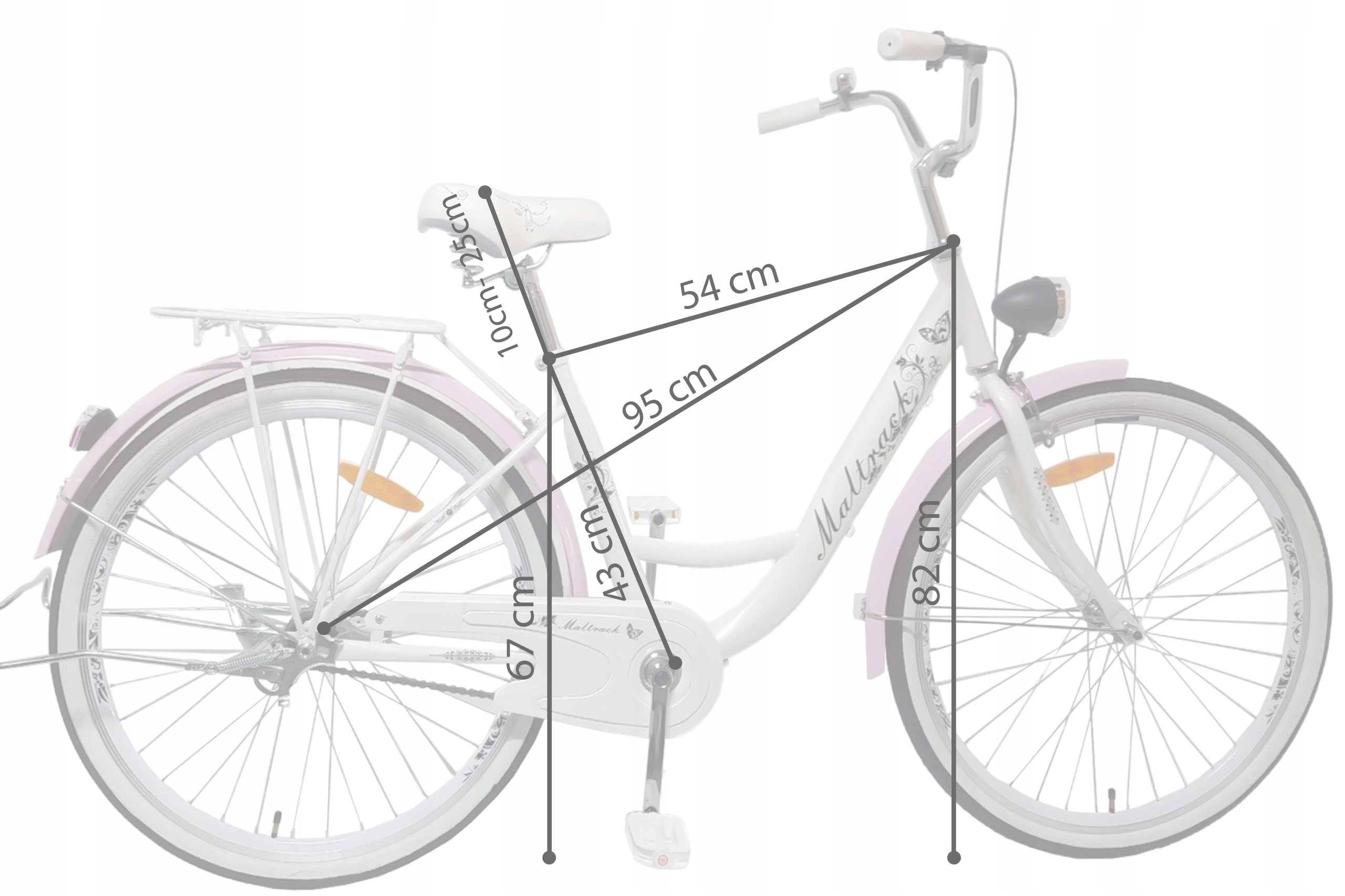 Sieviešu pilsētas velosipēds 26 BASKET BASKET LIGHT EAN (GTIN) 5901924225768
